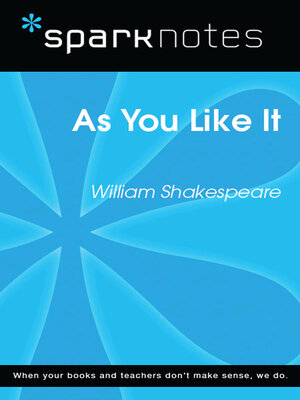 cover image of As You Like It (SparkNotes Literature Guide)